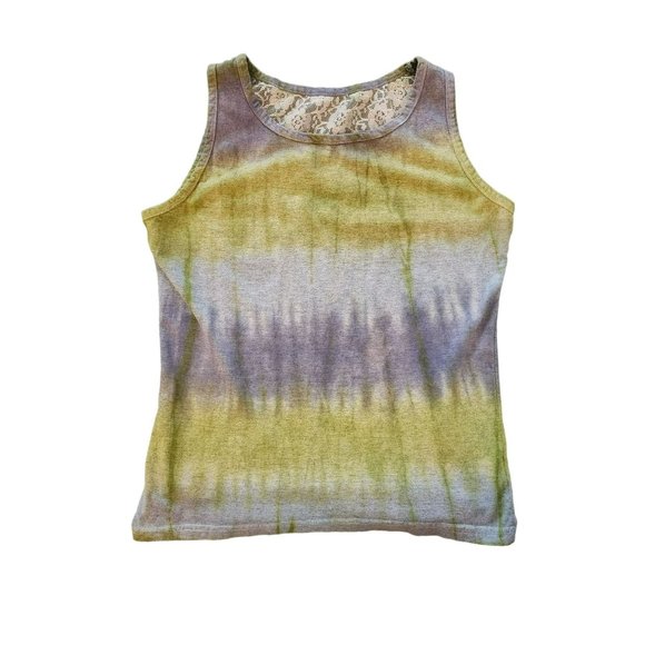ark imports tank Top Size XL Olive & Grey Tie Dye - Picture 1 of 12